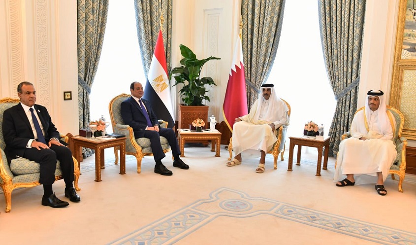 مصر وقطر تعربان عن قلقهما البالغ إزاء استمرار التصعيد في غزة مصر وقطر تعربان عن قلقهما البالغ إزاء استمرار التصعيد في غزة
