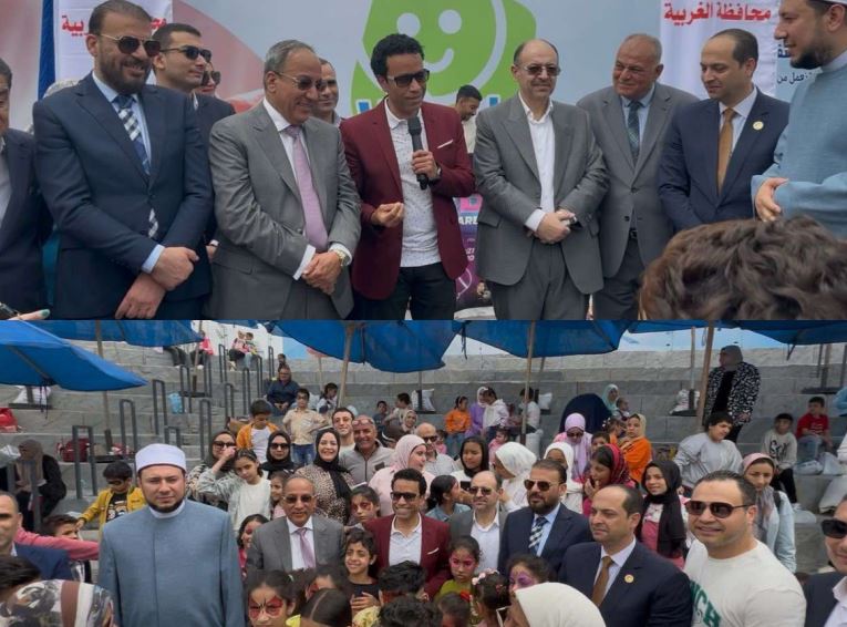بالصور.. سامح حسين واليوتيوبر عمر شاور يشاركان في حفل يوم اليتيم بطنطا