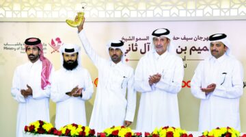 مهرجان سمو الأمير للهجن.. هجن &quot;أم الزبار&quot; تتزعم بثنائية الخنجرين الغاليين