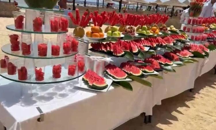 مهرجان فاكهة البطيخ على شواطئ مرسى علم يجذب سياح أوروبا مهرجان فاكهة البطيخ على شواطئ مرسى علم يجذب سياح أوروبا