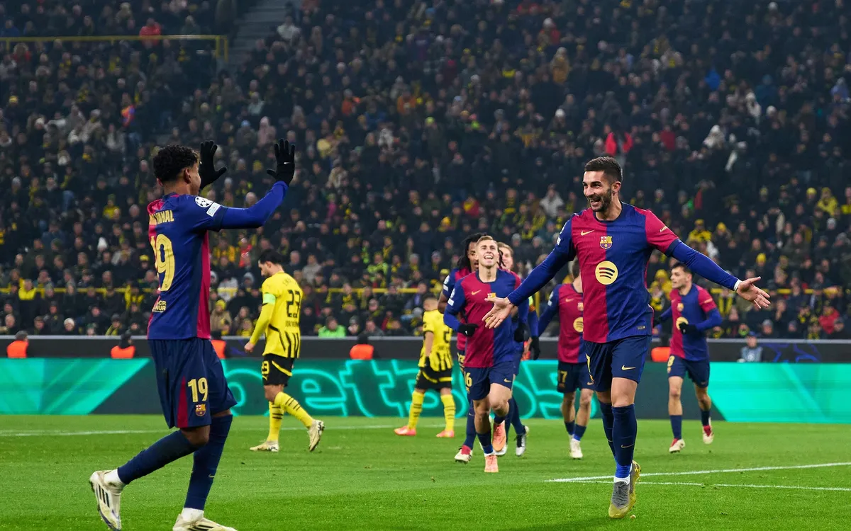 موعد مباراة برشلونة وبوروسيا دورتموند اليوم في دوري أبطال أوروبا
