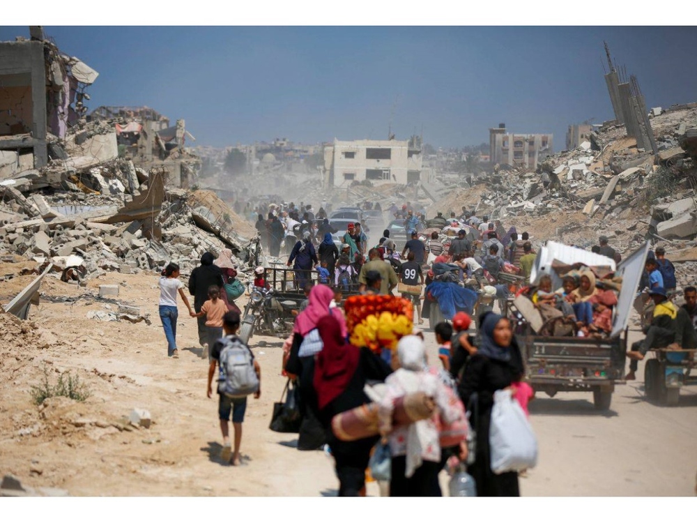 نزوح أكثر من 90 ألف فلسطيني في غزة نزوح أكثر من 90 ألف فلسطيني في غزة