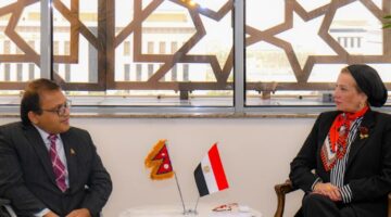 وزيرة البيئة تستقبل سفير نيبال لبحث سبل التعاون المشترك في مواجهة تحدى تغير المناخ