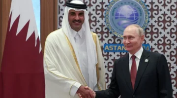 هل يحمل رسالة من الشرع؟.. أمير قطر يلتقي بوتين في موسكو وسوريا تتصدر المباحثات​