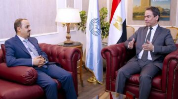 وزير الإعلام اليمني يزور ماسبيرو لبحث التعاون المشترك