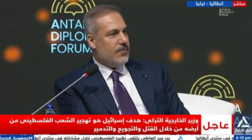 وزير الخارجية التركي: اسرائيل لا ترغب في التوصل لاتفاق سلام مع فلسطين