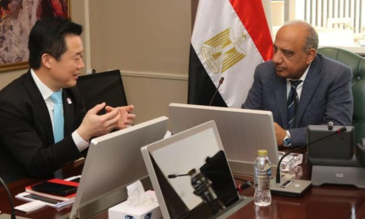 وزير الكهرباء يبحث التعاون مع رئيس شركة "هواوي" في مشروعات الطاقة المتجددة