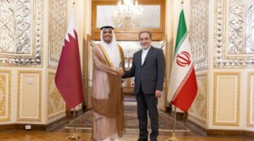 وزيرا خارجية قطر وإيران يبحثان تطورات الأوضاع في غزة