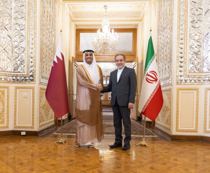 وزيرا خارجية قطر وإيران يبحثان تطورات الأوضاع في غزة وزيرا خارجية قطر وإيران يبحثان تطورات الأوضاع في غزة