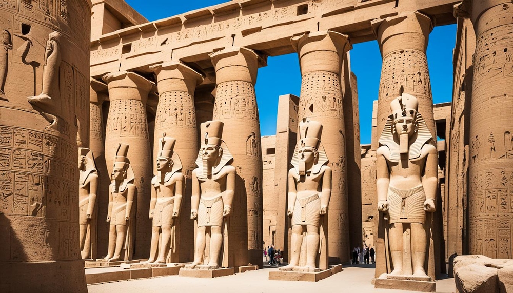 وسط آثار الفراعنة تتسلم مدينة الأقصر /درع عاصمة التراث العالمي / وسط آثار الفراعنة تتسلم مدينة الأقصر /درع عاصمة التراث العالمي /