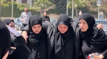 وسط حالة من الحزن.. أرملة سليمان عيد تستقبل واجب العزاء من مسجد الشرطة بالشيخ زايد