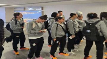 وصول بعثة المنتخب الوطني لكرة الصالات النسائية إلى المغرب للمشاركة بأمم أفريقيا