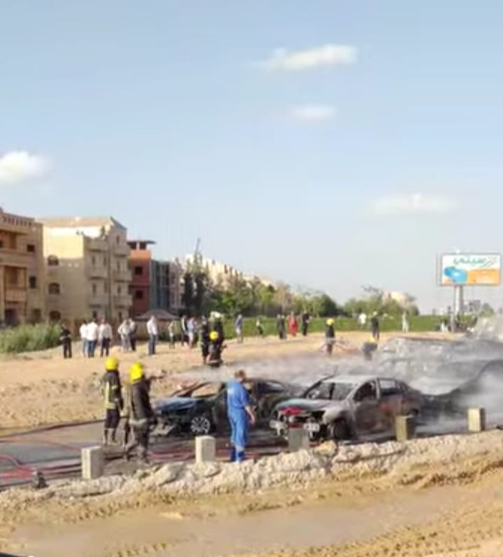 وفاة 3 وإصابة 18 آخرين نتيجة انفجار خط غاز علي طريق الواحات وفاة 3 وإصابة 18 آخرين نتيجة انفجار خط غاز علي طريق الواحات
