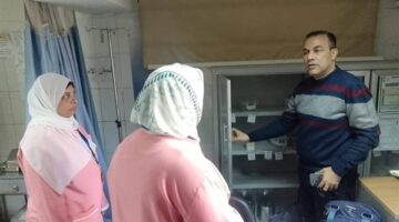 وكيل صحة البحيرة يفاجئ وحدة صحة أسرة التوفيقية بإيتاي البارود