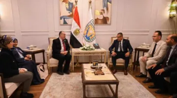 محافظ جنوب سيناء يستقبل وفد جامعة شرق بورسعيد التكنولوجية