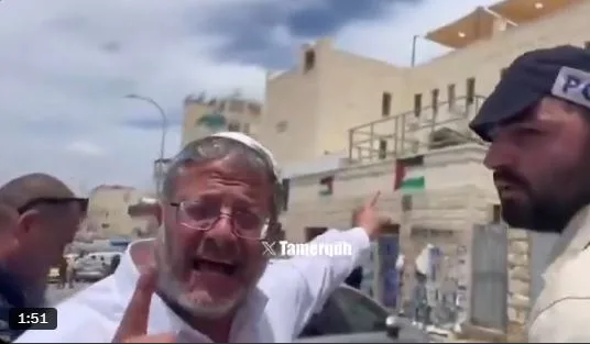 فيديو.. إسرائيليون يتعرضون لبن غفير ويعتدون على زوجته