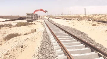 بدء العمل في مشروع خط السكة الحديد ليصل العريش بشمال سيناء غدا
