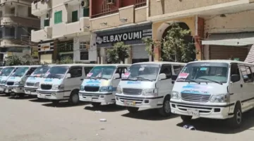 10 ميكروباصات جديدة لدعم منظومة النقل بقرى ملوي جنوب المنيا