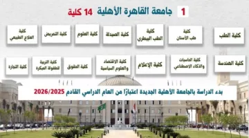12 جامعة أهلية جديدة في مصر.. و14 كلية تفتح أبوابها لأول مرة في جامعة القاهرة الأهلية 2025/2026