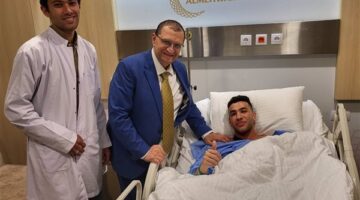 خالد النبريص مهاجم الاسماعيلي يجري جراحة ناجحة في الكوع