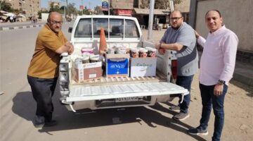 ضبط 585 عبوة بويات ودهانات منتهية الصلاحية بالفيوم