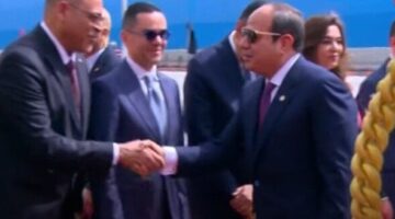وصول الرئيس السيسي إلى مقر احتفالية عيد العمال