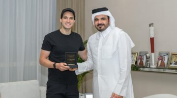 رئيس اللجنة الأولمبية القطرية يلتقي الرئيس التنفيذي لشركة WHOOP