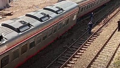 تصادم قطار بشخص  مزلقان  القصاصين  بالإسماعيلية