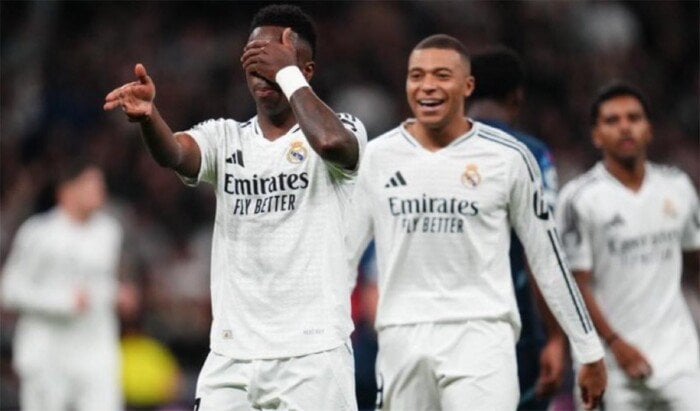 «فينيسيوس ومبابي» يقودان تشكيل ريال مدريد ضد سيلتا فيجو في الدوري الإسباني «فينيسيوس ومبابي» يقودان تشكيل ريال مدريد ضد سيلتا فيجو في الدوري الإسباني