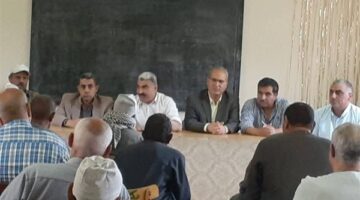 وكيل زراعة الغربية يطمئن علي حصاد القمح بإدارة بسيون