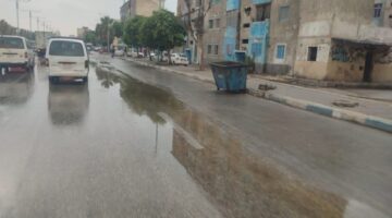 أمطار متوسطة في السويس وانتظام الملاحة بالموانئ