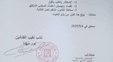 لتفرده بالقرارات.. نقابة الفنانين السوريين تعزل نقيبها بعد إعلان شطب سولاف فواخرجي وضم أصالة وفضل شاكر
