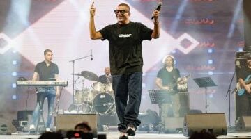 عمرو دياب يُحيى حفلا ضخما فى دبى وسط الآلاف من الجمهور