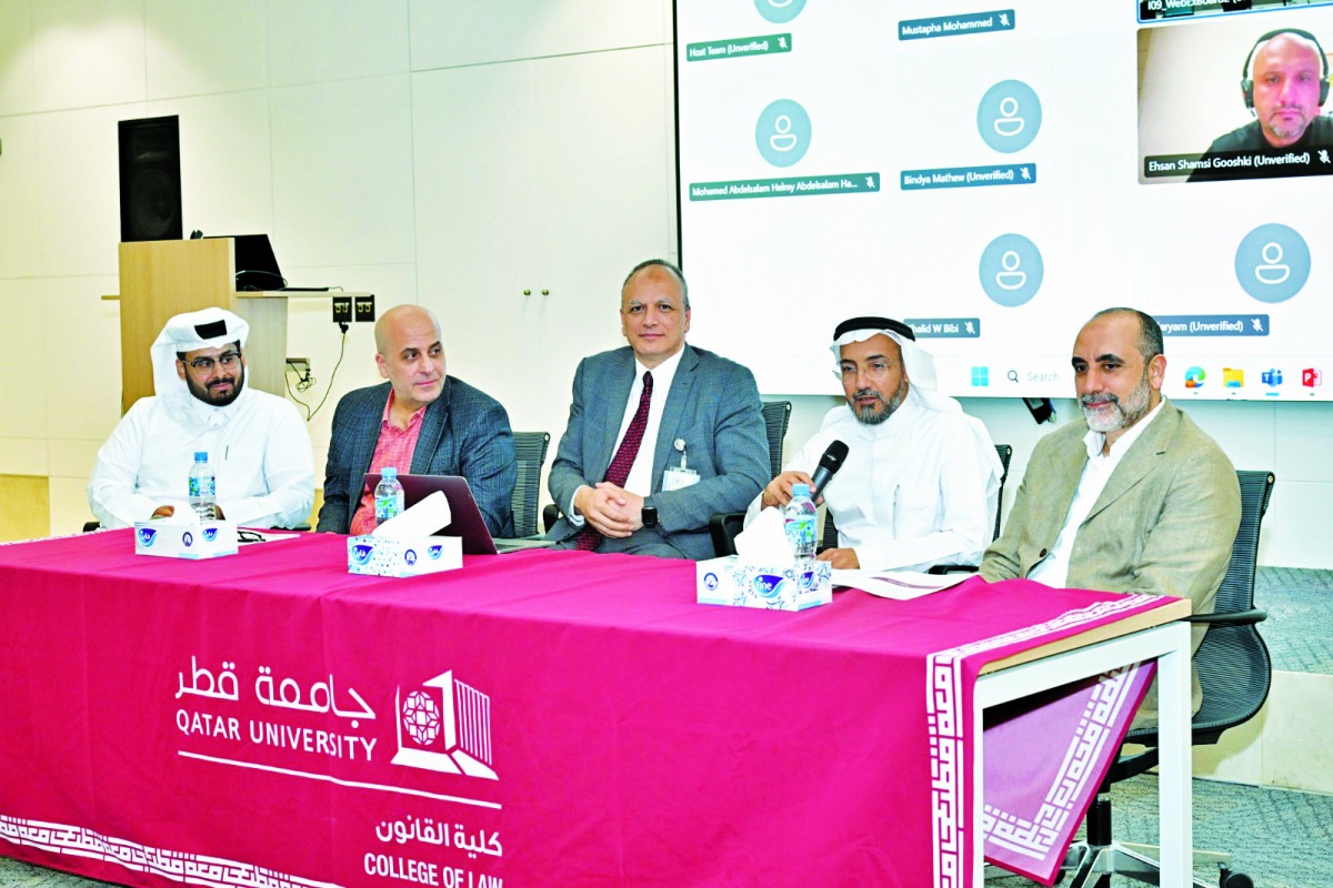 جامعة قطر تناقش التحديات القانونية في القطاع الصحي جامعة قطر تناقش التحديات القانونية في القطاع الصحي
