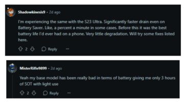 لسبب غير متوقع .. استنزاف بطارية أجهزة Galaxy S23