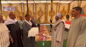 إنهاء خصومة ثأرية بين عائلتين بالفيوم