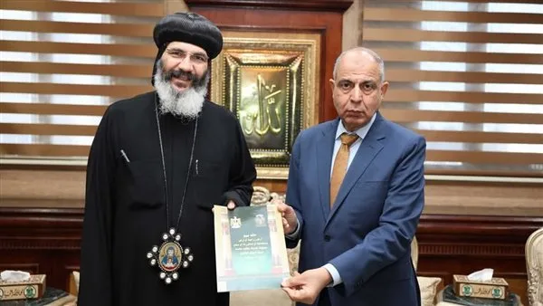 محافظ المنيا يلتقي وفد دير العذراء والملاك ميخائيل بالبهنسا محافظ المنيا يلتقي وفد دير العذراء والملاك ميخائيل بالبهنسا