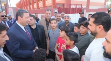 محافظ دمياط يتفقد مدرسة أولاد حمام الإعدادية للوقوف على ما تم تداوله بشأن اقتحامها