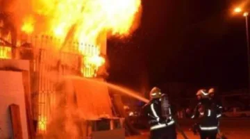 السيطرة على حريق بمحل دواجن في بنها دون خسائر