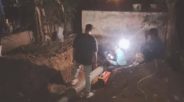 محافظ دمياط يتابع أعمال صيانة خط مياه 600 مم بالحورانى