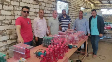 ضبط 1200 لتر حليب فاسد ومصنع لتقليد مشروبات شهيرة بإهناسيا