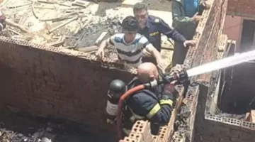 البيوت ولعت .. حريق هائل في 3 منازل بكفر الشيخ