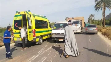 مصرع وإصابة 12 شخصًا في حادث إنقلاب ميكروباص بطريق الواحات بالمنيا
