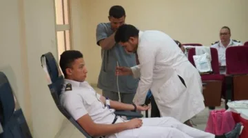 حملة للتبرع بالدم بمديرية أمن القاهرة