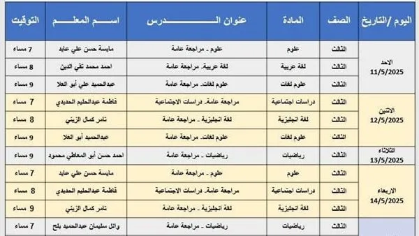 تعليم دمياط يطلق مبادرة "راجع وأنت في بيتك" لطلاب الشهادة الإعدادية تعليم دمياط يطلق مبادرة "راجع وأنت في بيتك" لطلاب الشهادة الإعدادية