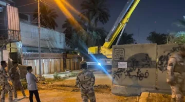 عمليات بغداد تعيد فتح عدة طرق مغلقة وتزيل الحواجز الخرسانية شرق العاصمة