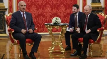 خليفة حفتر يلتقي بوتين ومسؤولين روسيين في موسكو  