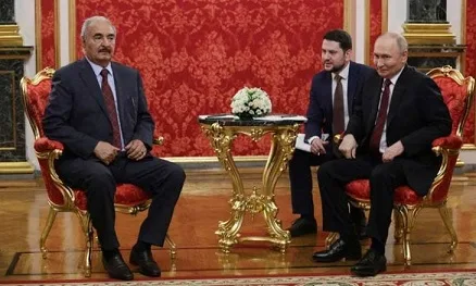 خليفة حفتر يلتقي بوتين ومسؤولين روسيين في موسكو  