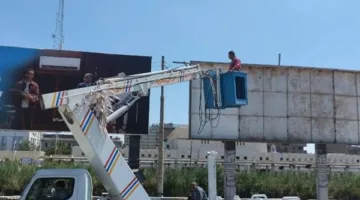 استمرار حملات فحص اللافتات غير المصرح بها والعشوائية في المنيا