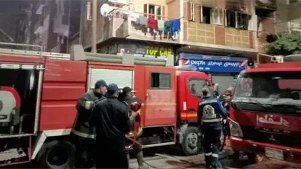 إخماد حريق في معرض للأجهزة الكهربائية في المنيا إخماد حريق في معرض للأجهزة الكهربائية في المنيا
